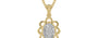 Ashtadhatu Ceylon White Sapphire Pendant Rare Quality (P3)