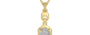 Ashtadhatu Ceylon White Sapphire Pendant Rare Quality (P6)