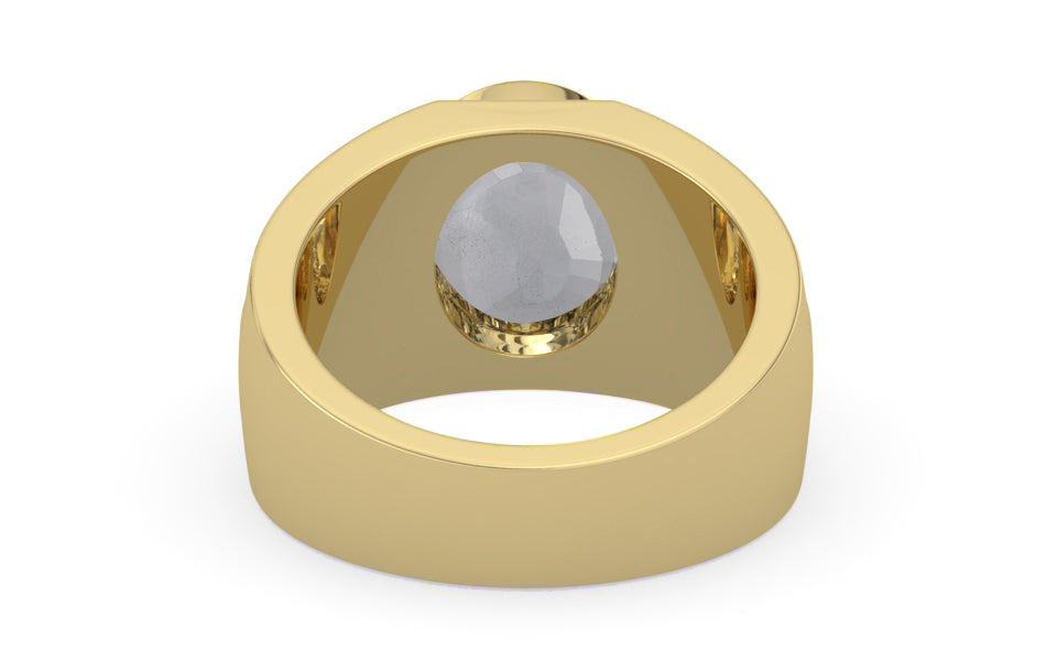 Ashtadhatu Ceylon White Sapphire Ring Fine Quality (R1)