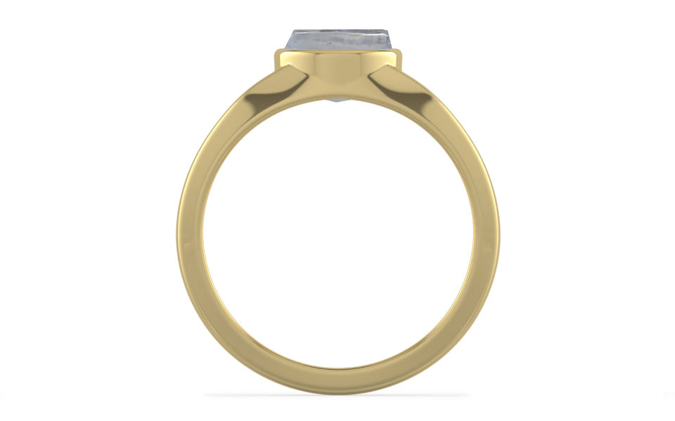 Ashtadhatu Ceylon White Sapphire Ring Fine Quality (R10)