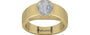 Ashtadhatu Ceylon White Sapphire Ring Fine Quality (R10)