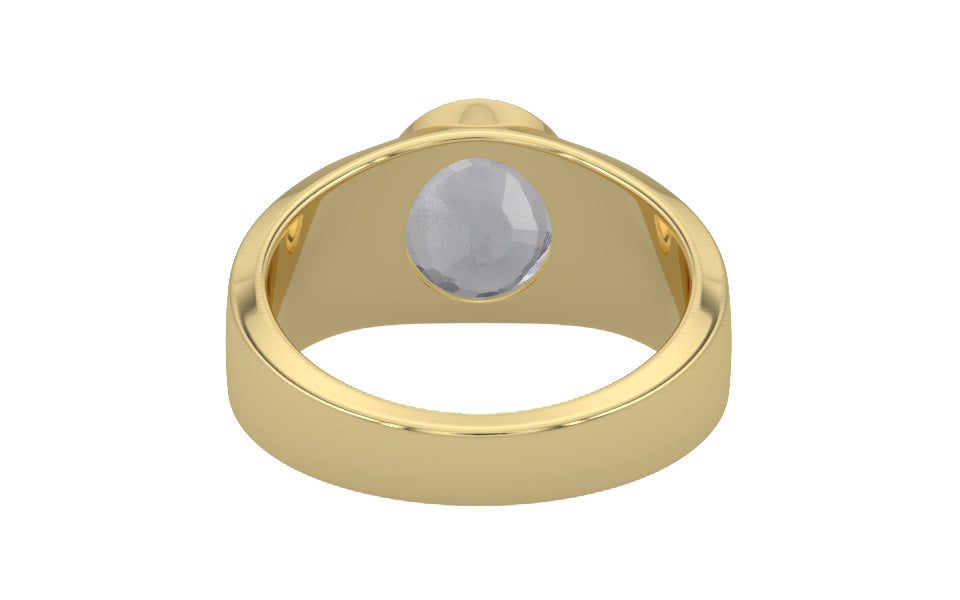 Ashtadhatu Ceylon White Sapphire Ring Fine Quality (R10)