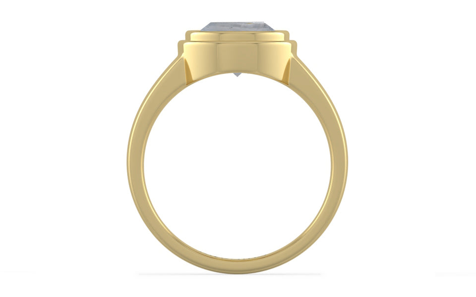 Ashtadhatu Ceylon White Sapphire Ring Fine Quality (R3)