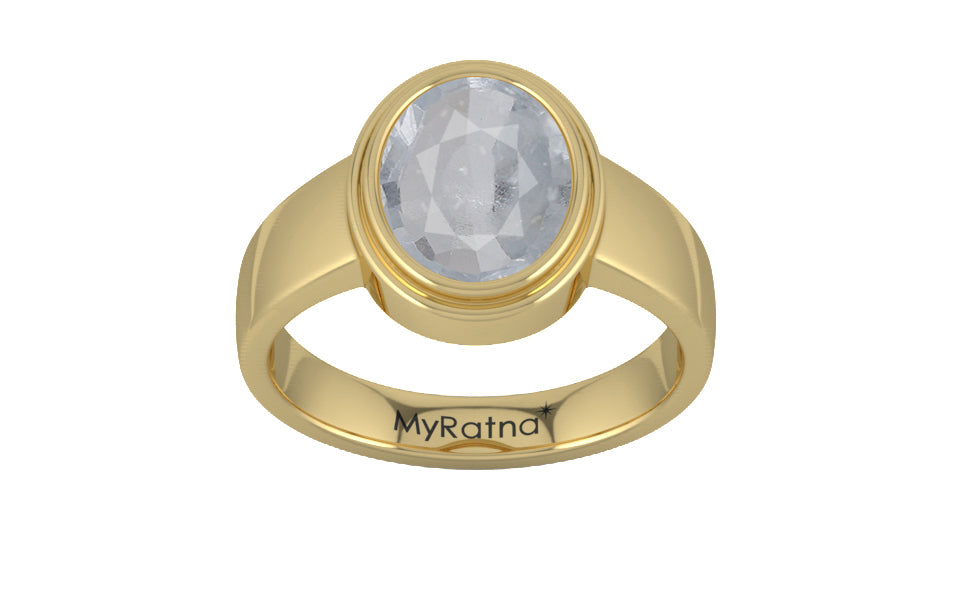 Ashtadhatu Ceylon White Sapphire Ring Fine Quality (R3)