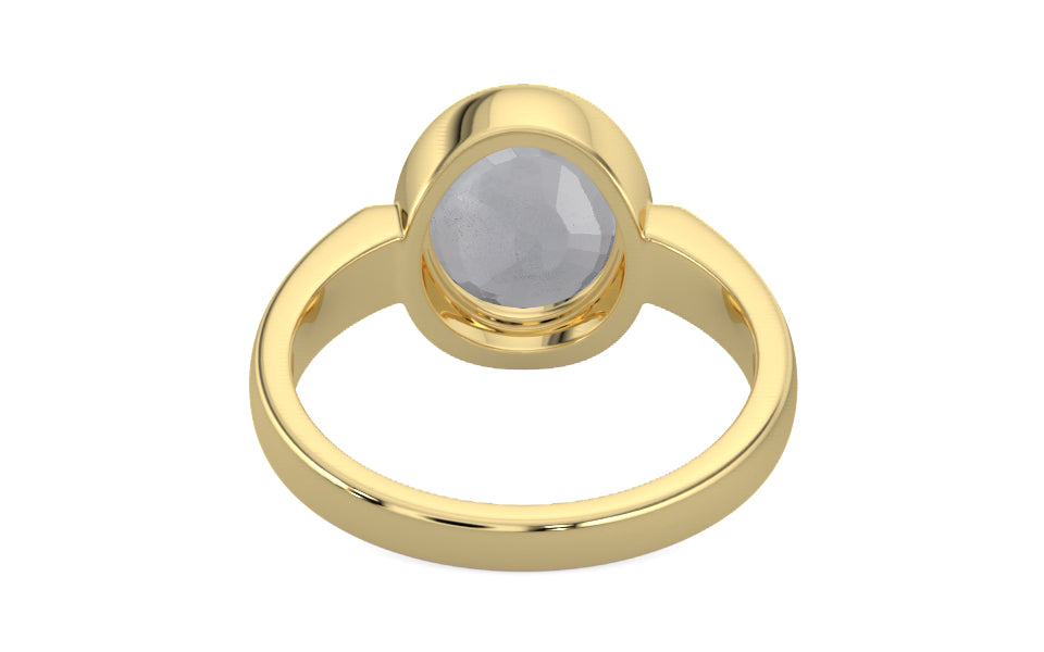 Ashtadhatu Ceylon White Sapphire Ring Fine Quality (R6)