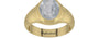 Ashtadhatu Ceylon White Sapphire Ring Fine Quality (R7)