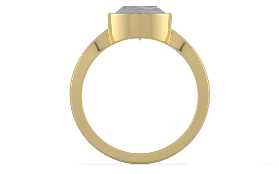 Ashtadhatu Ceylon White Sapphire Ring Fine Quality (R9)