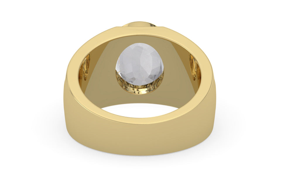 Ashtadhatu Ceylon White Sapphire Ring Limited Quality (R1)