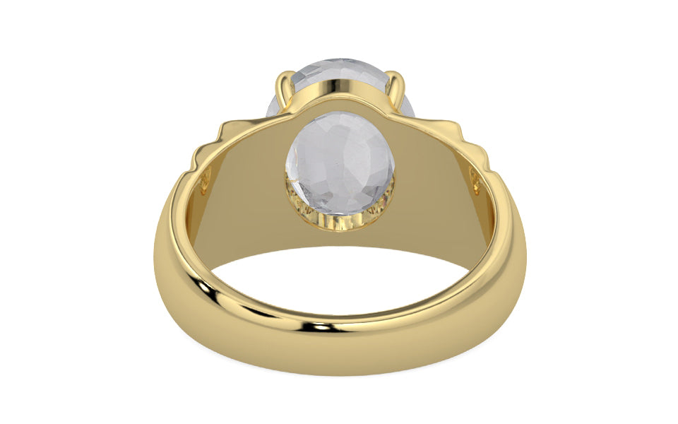Ashtadhatu Ceylon White Sapphire Ring Limited Quality (R4)