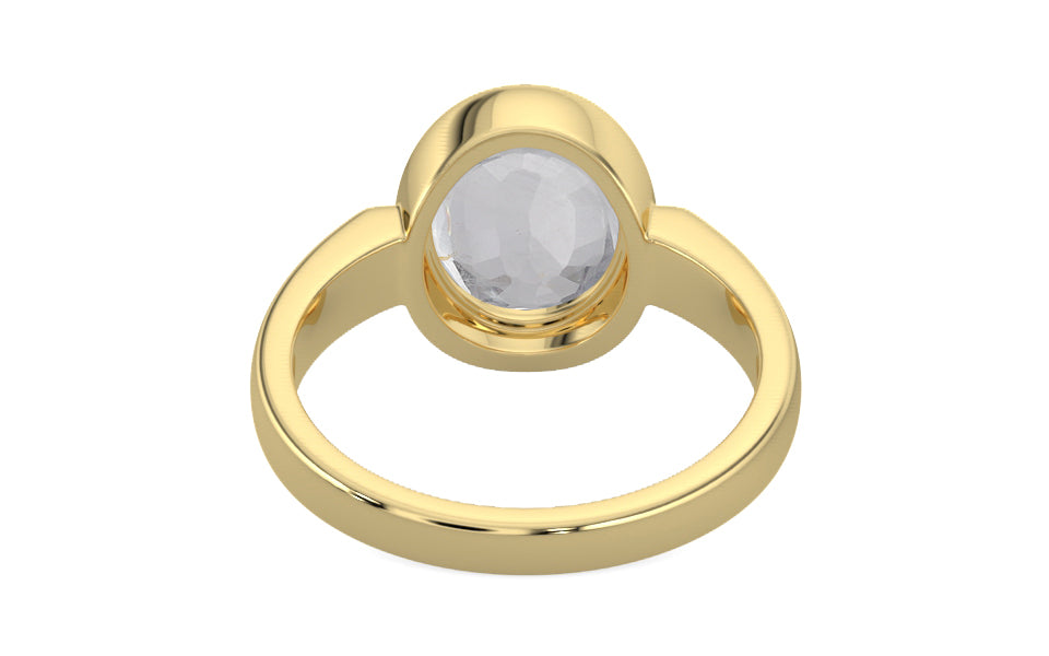 Ashtadhatu Ceylon White Sapphire Ring Limited Quality (R6)