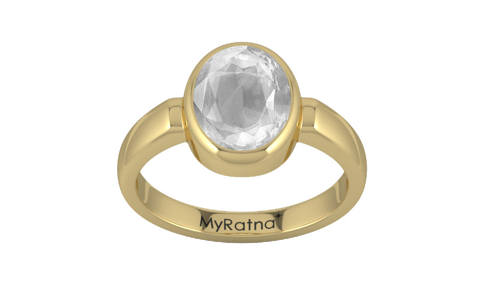 Ashtadhatu Ceylon White Sapphire Ring Limited Quality (R6)