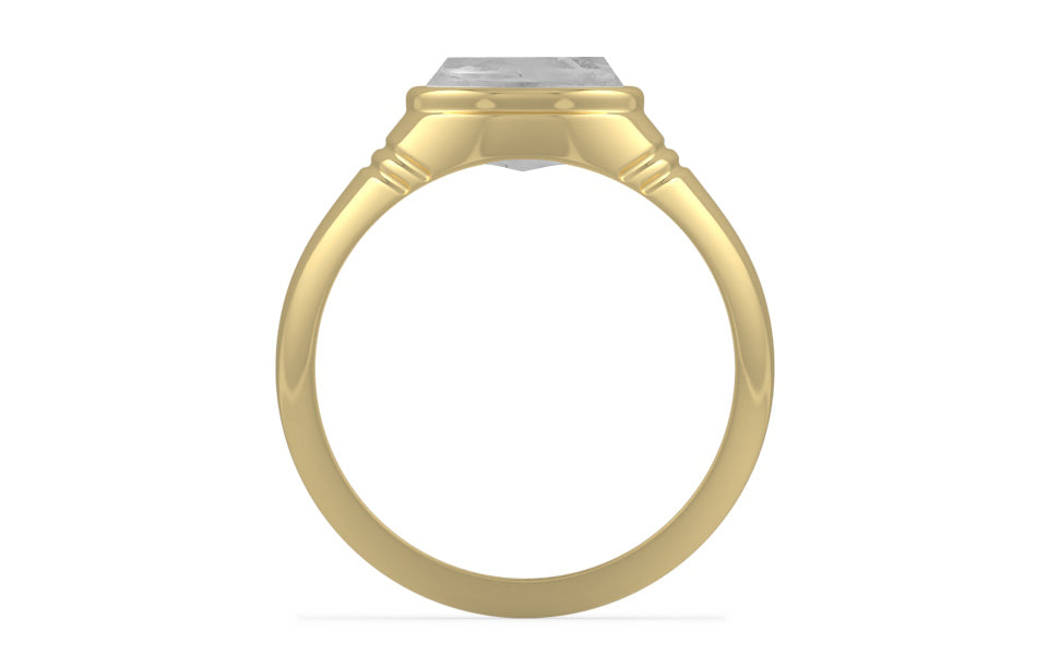 Ashtadhatu Ceylon White Sapphire Ring Limited Quality (R7)