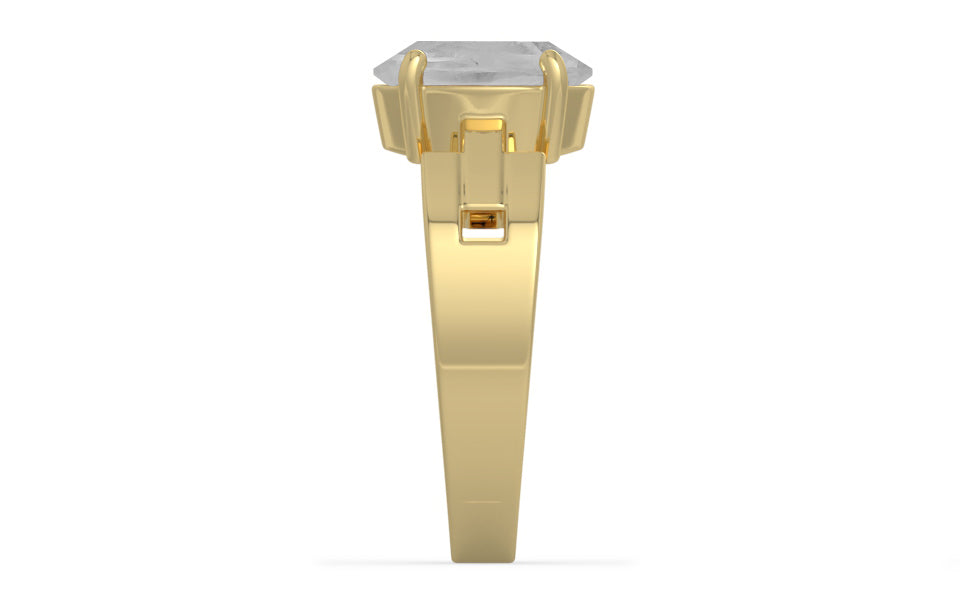 Ashtadhatu Ceylon White Sapphire Ring Limited Quality (R8)