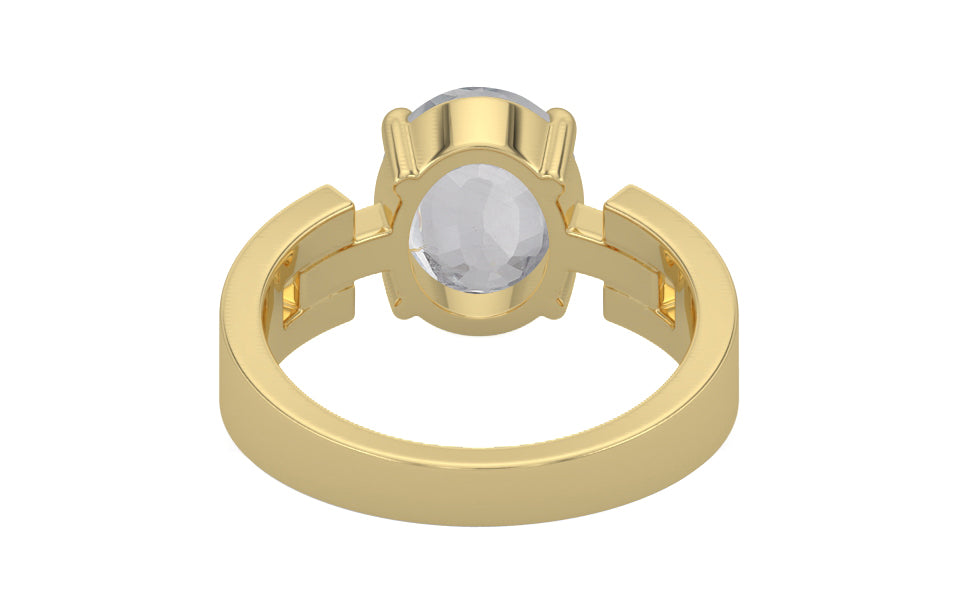 Ashtadhatu Ceylon White Sapphire Ring Limited Quality (R8)