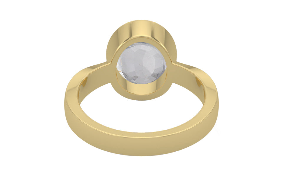 Ashtadhatu Ceylon White Sapphire Ring Limited Quality (R9)