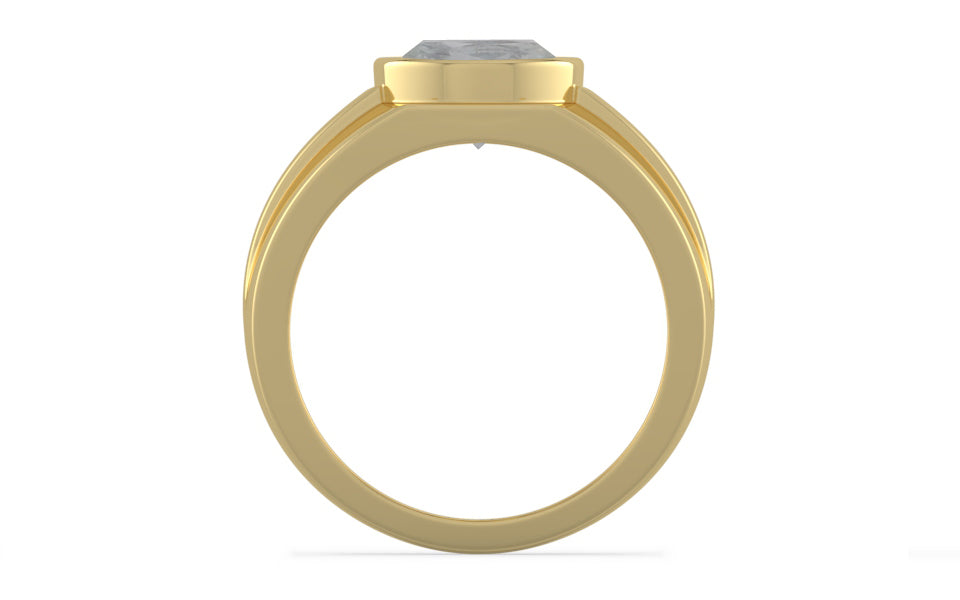 Ashtadhatu Ceylon White Sapphire Ring Prime Quality (R1)