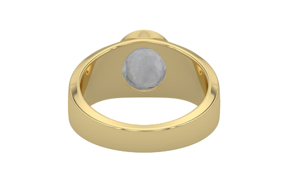 Ashtadhatu Ceylon White Sapphire Ring Prime Quality (R10)