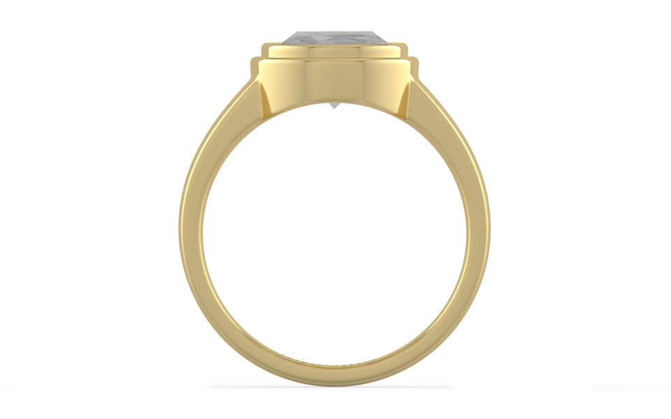 Ashtadhatu Ceylon White Sapphire Ring Prime Quality (R3)