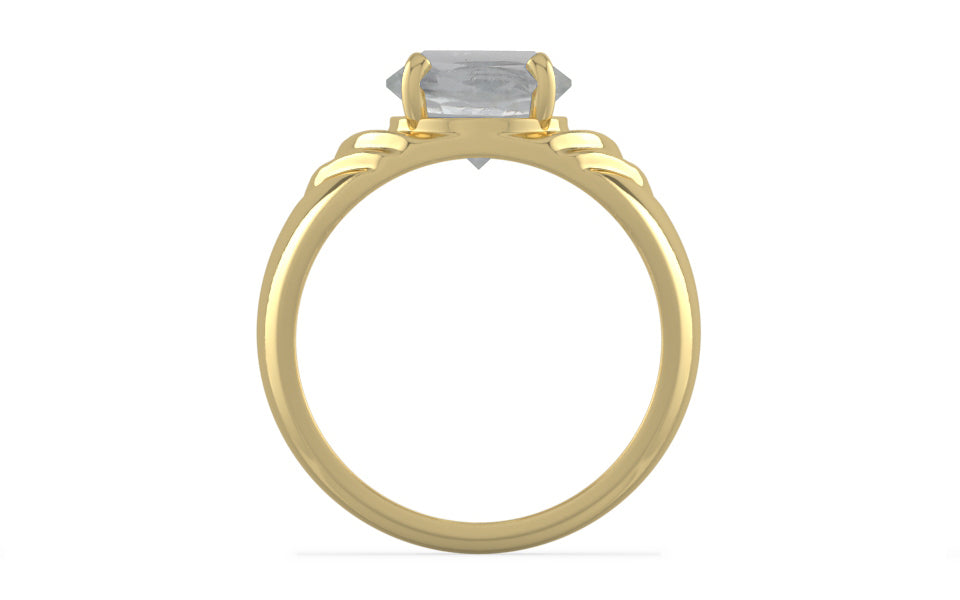 Ashtadhatu Ceylon White Sapphire Ring Prime Quality (R4)