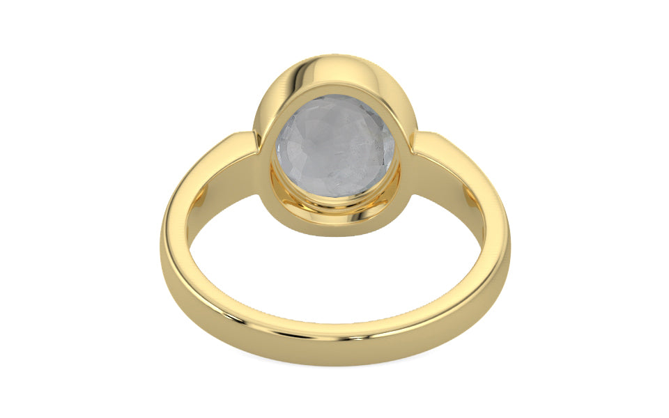 Ashtadhatu Ceylon White Sapphire Ring Prime Quality (R6)