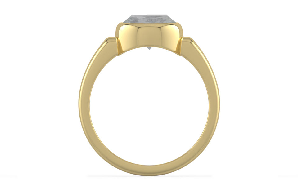 Ashtadhatu Ceylon White Sapphire Ring Prime Quality (R6)