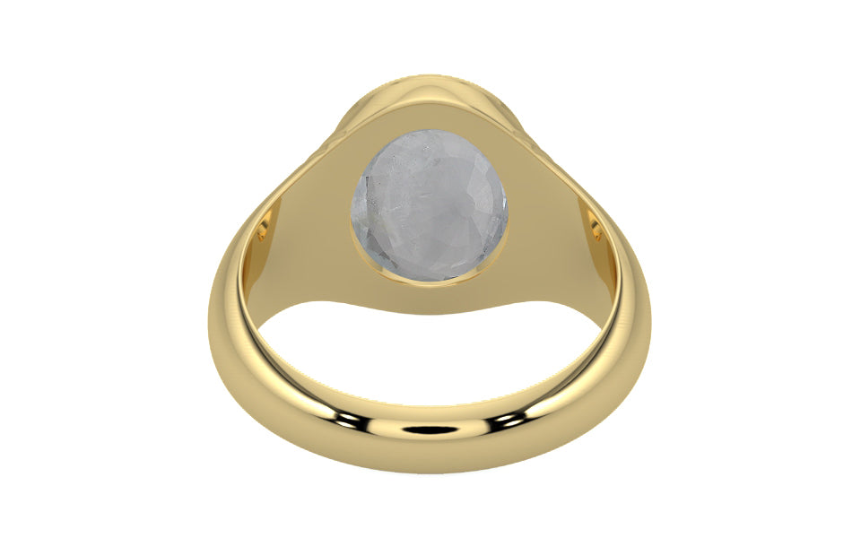 Ashtadhatu Ceylon White Sapphire Ring Prime Quality (R7)