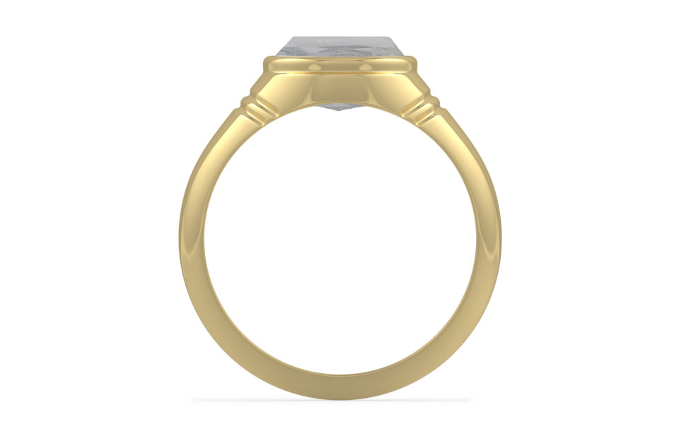 Ashtadhatu Ceylon White Sapphire Ring Prime Quality (R7)