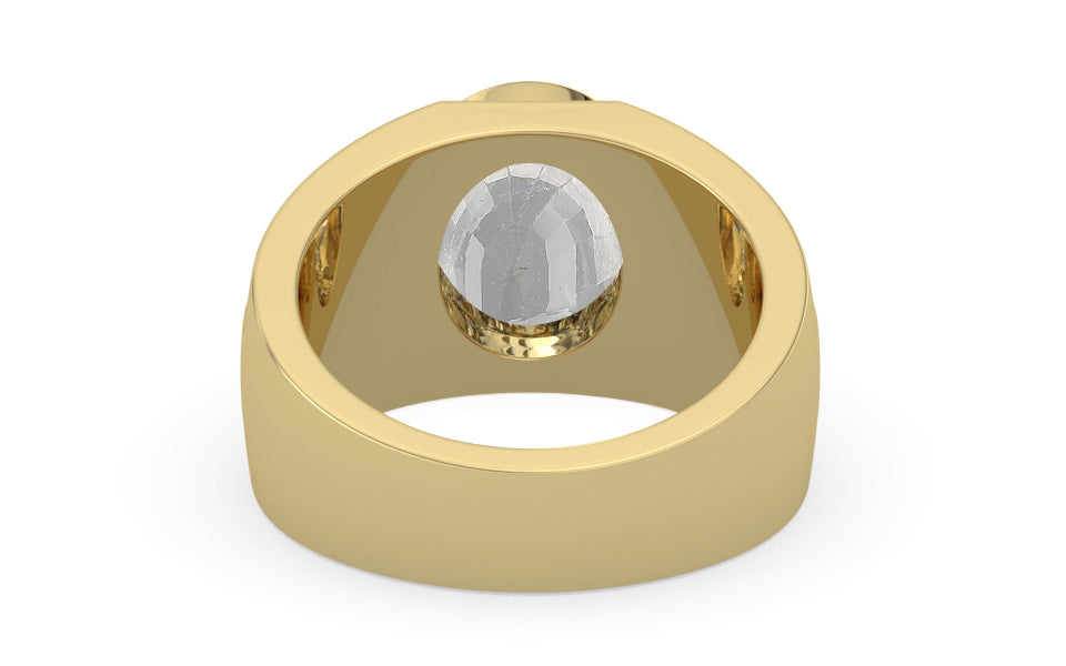 Ashtadhatu Ceylon White Sapphire Ring Rare Quality (R1)