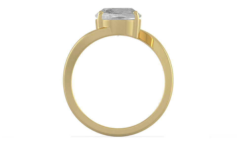 Ashtadhatu Ceylon White Sapphire Ring Rare Quality (R2)