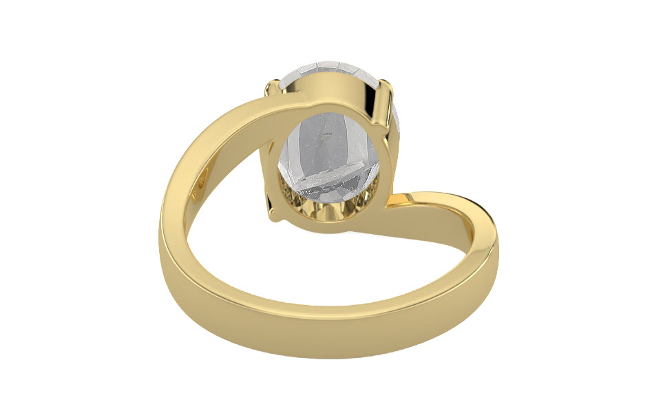 Ashtadhatu Ceylon White Sapphire Ring Rare Quality (R2)