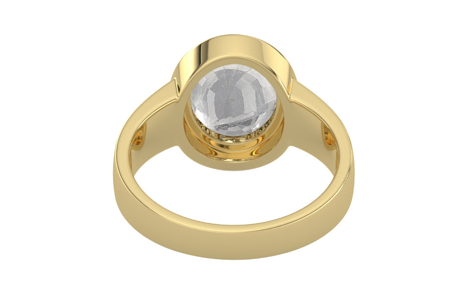 Ashtadhatu Ceylon White Sapphire Ring Rare Quality (R3)