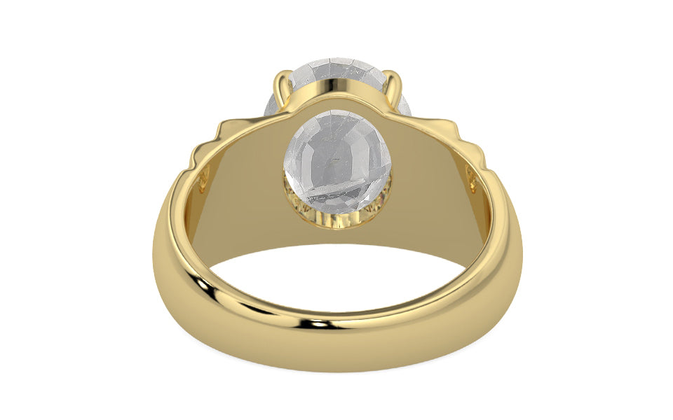 Ashtadhatu Ceylon White Sapphire Ring Rare Quality (R4)