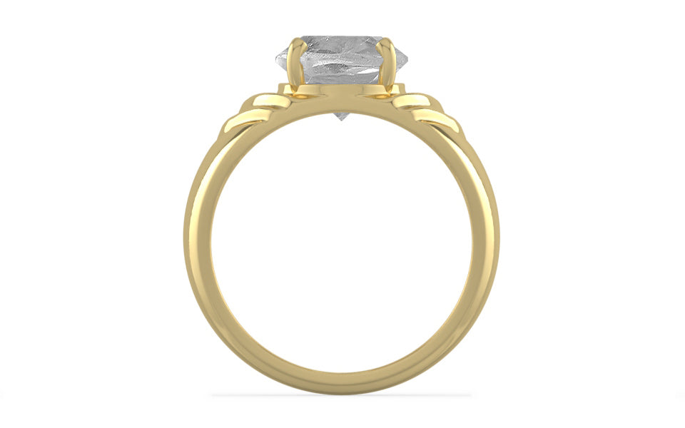 Ashtadhatu Ceylon White Sapphire Ring Rare Quality (R4)