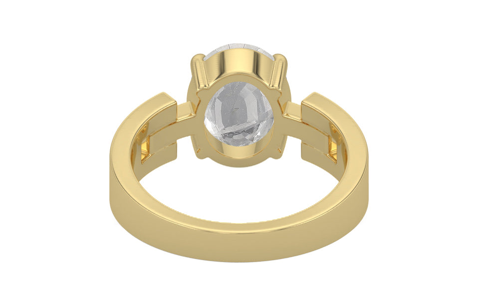 Ashtadhatu Ceylon White Sapphire Ring Rare Quality (R8)