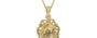 Ashtadhatu Ceylon Yellow Sapphire Pendant Fine Quality (P5)