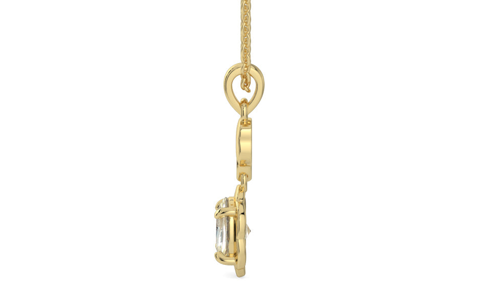 Ashtadhatu Ceylon Yellow Sapphire Pendant Fine Quality (P6)