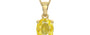 Ashtadhatu Ceylon Yellow Sapphire Pendant Limited Quality (P10)
