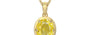 Ashtadhatu Ceylon Yellow Sapphire Pendant Limited Quality (P8)