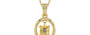 Ashtadhatu Ceylon Yellow Sapphire Pendant Prime Quality (P2)