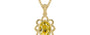 Ashtadhatu Ceylon Yellow Sapphire Pendant Rare Quality (P3)