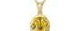 Ashtadhatu Ceylon Yellow Sapphire Pendant Rare Quality (P8)