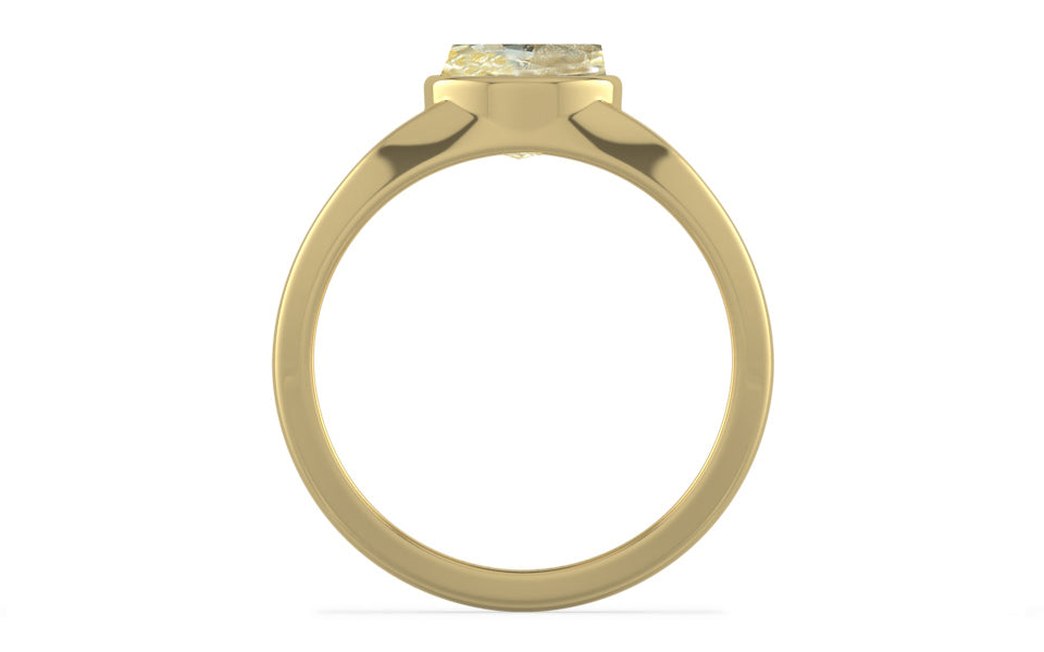 Ashtadhatu Ceylon Yellow Sapphire Ring Fine Quality (R10)