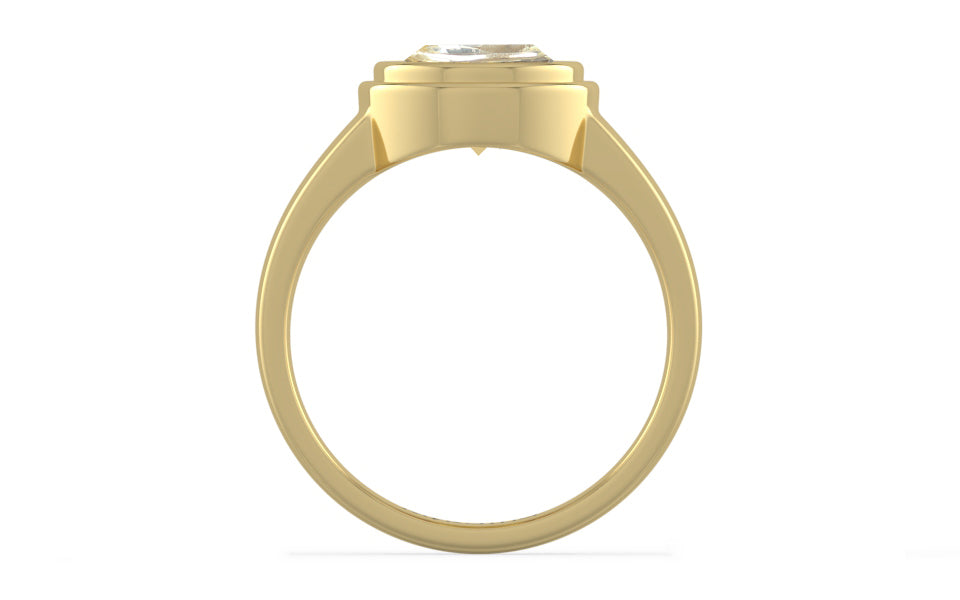 Ashtadhatu Ceylon Yellow Sapphire Ring Fine Quality (R3)