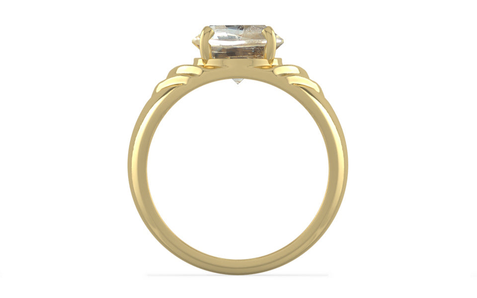 Ashtadhatu Ceylon Yellow Sapphire Ring Fine Quality (R4)