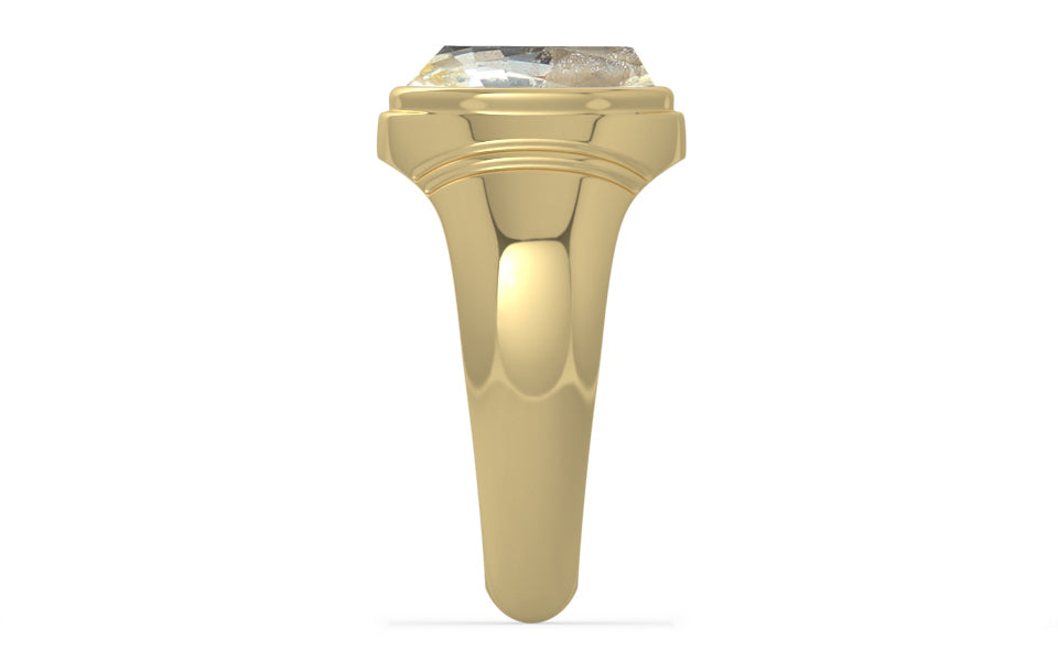 Ashtadhatu Ceylon Yellow Sapphire Ring Fine Quality (R7)