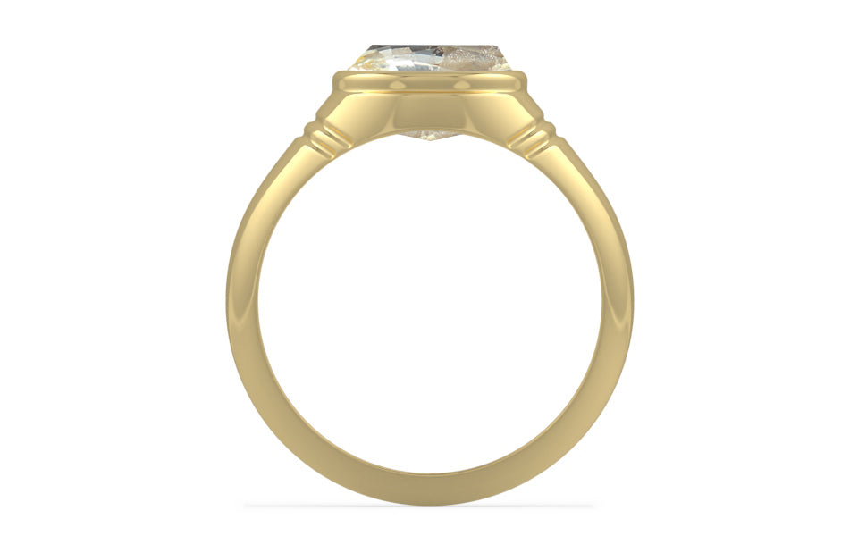 Ashtadhatu Ceylon Yellow Sapphire Ring Fine Quality (R7)