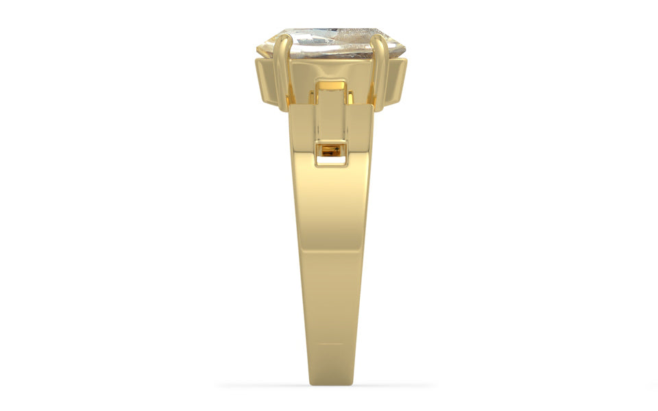 Ashtadhatu Ceylon Yellow Sapphire Ring Fine Quality (R8)