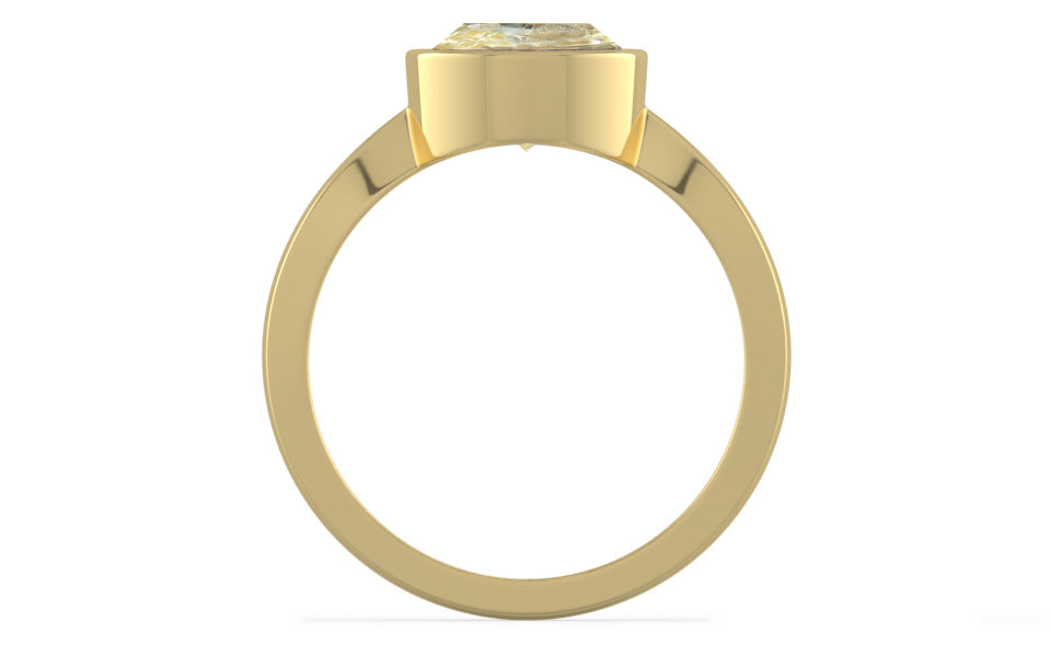 Ashtadhatu Ceylon Yellow Sapphire Ring Fine Quality (R9)