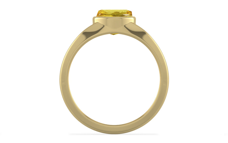 Ashtadhatu Ceylon Yellow Sapphire Ring Limited Quality (R10)