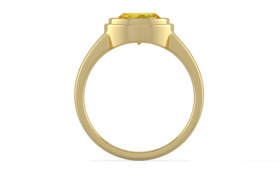 Ashtadhatu Ceylon Yellow Sapphire Ring Limited Quality (R3)